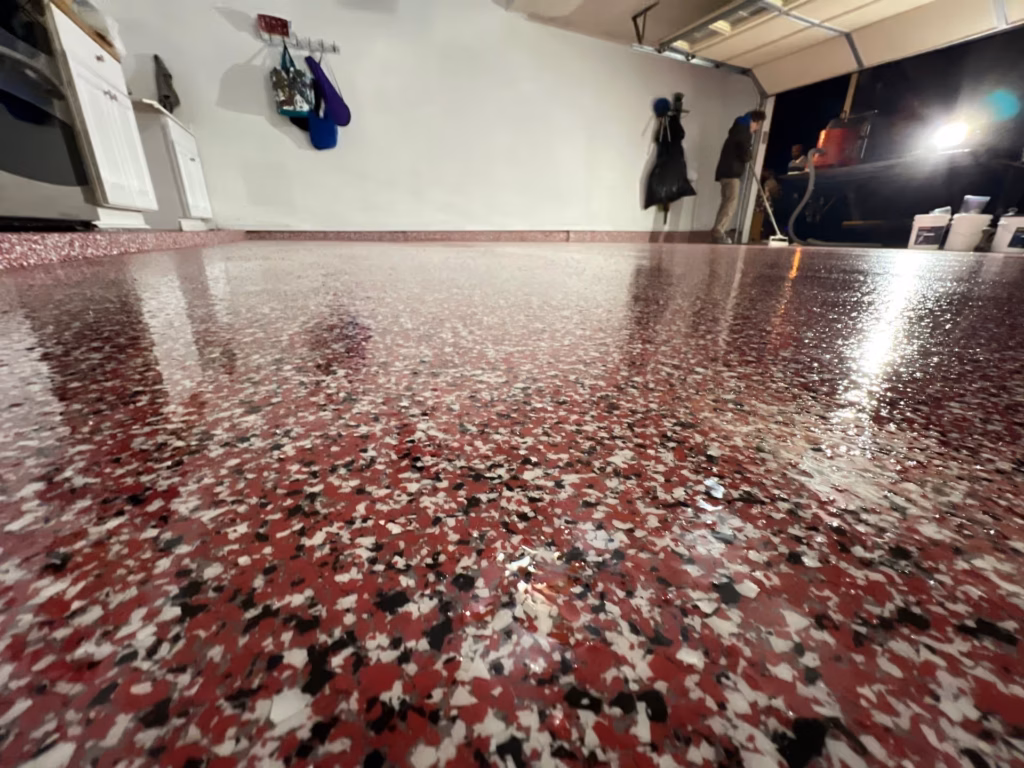 Epoxy floor coating project